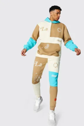 Oversized LA Colourblock Tracksuit