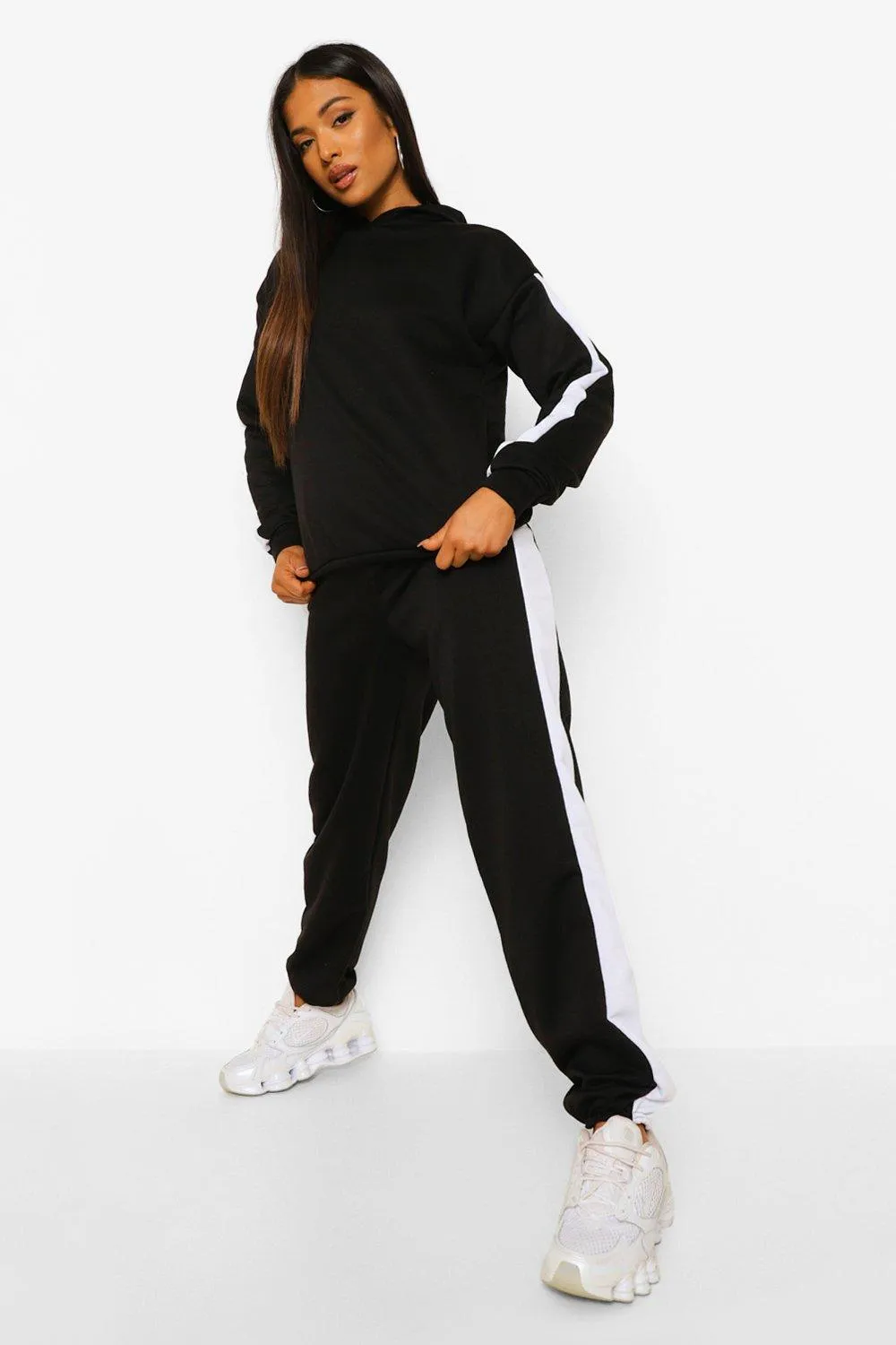 Petite Colorblock Side Stripe Tracksuit