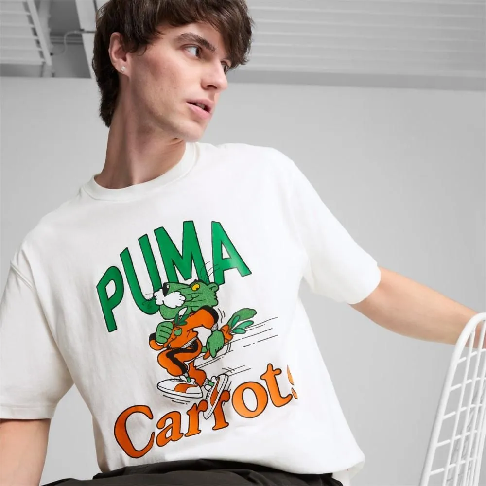 Puma Men's Carrots Graphic Tee Shirt - White