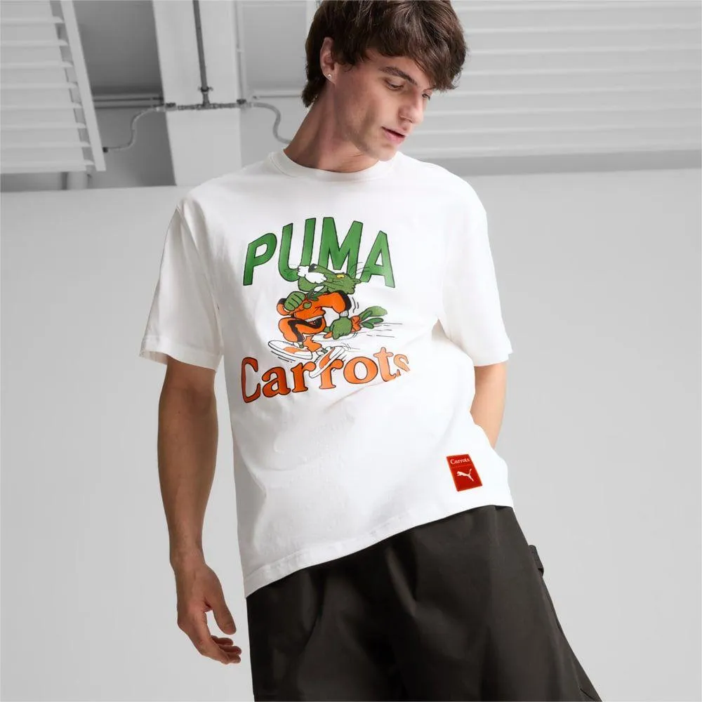 Puma Men's Carrots Graphic Tee Shirt - White