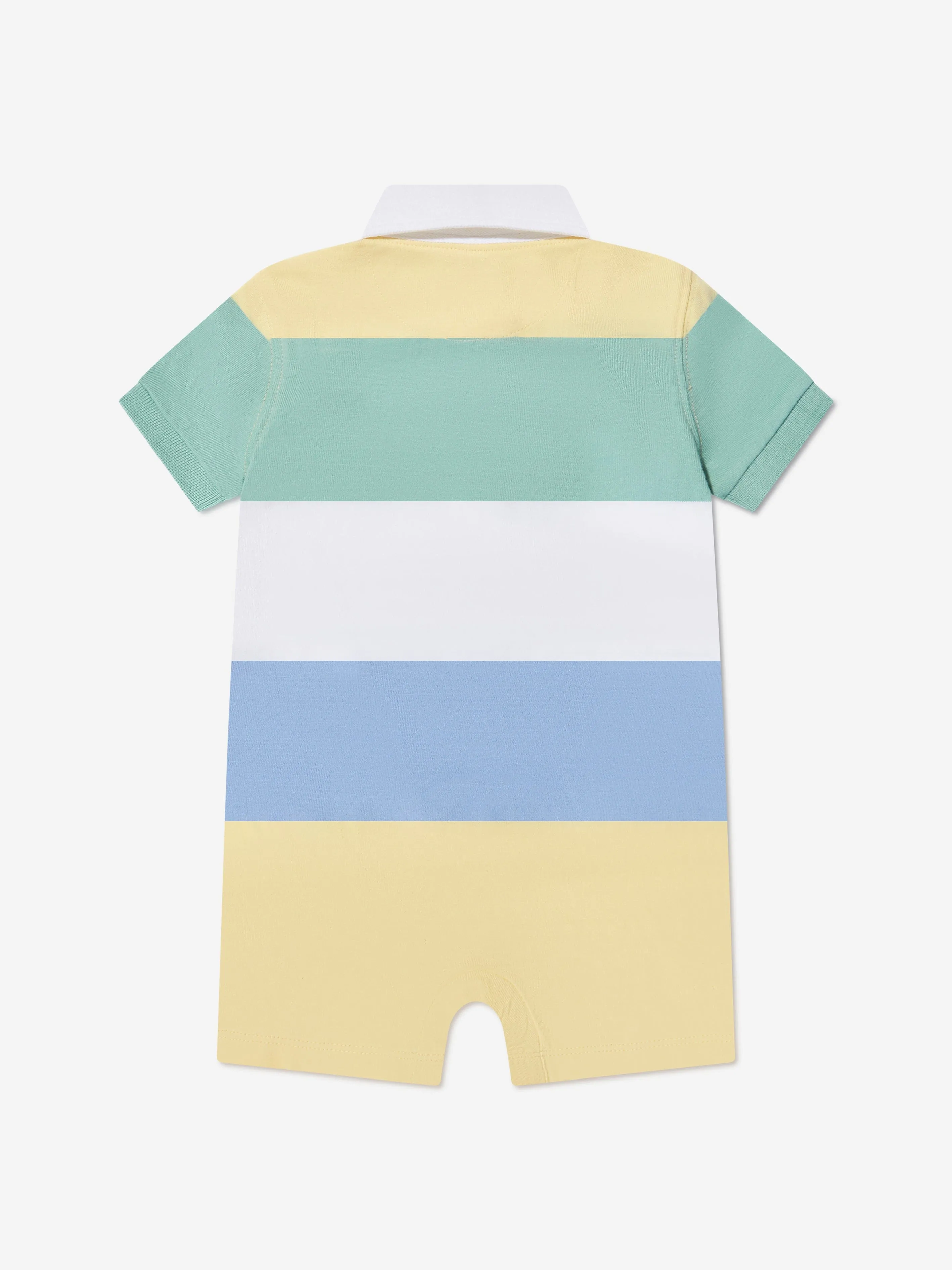 Ralph Lauren Baby Boys Striped Rugby Romper in Multicolour