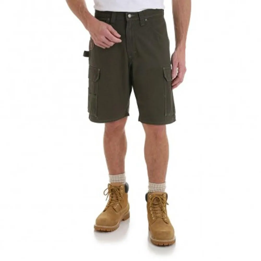 RIGGS WORKWEAR RIPSTOP RANGER CARGO SHORT - LODEN - 3W360LD