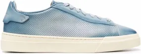 Santoni faded low-top sneakers Blue