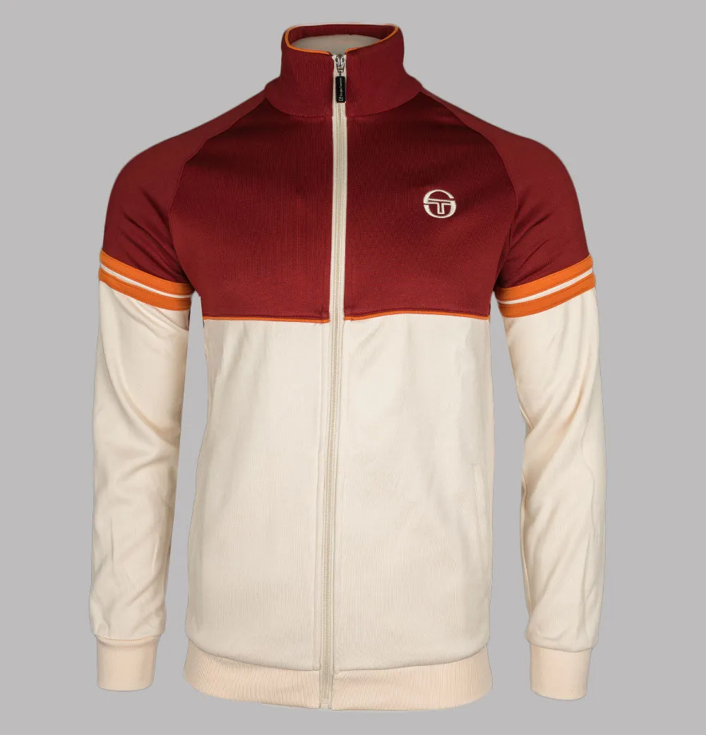 Sergio Tacchini Orion Tracksuit Top Buttercream/Merlot