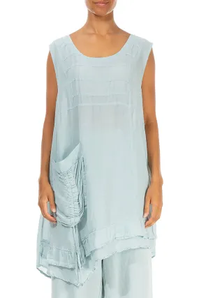 Sleeveless Asymmetrical Breeze Silk Tunic