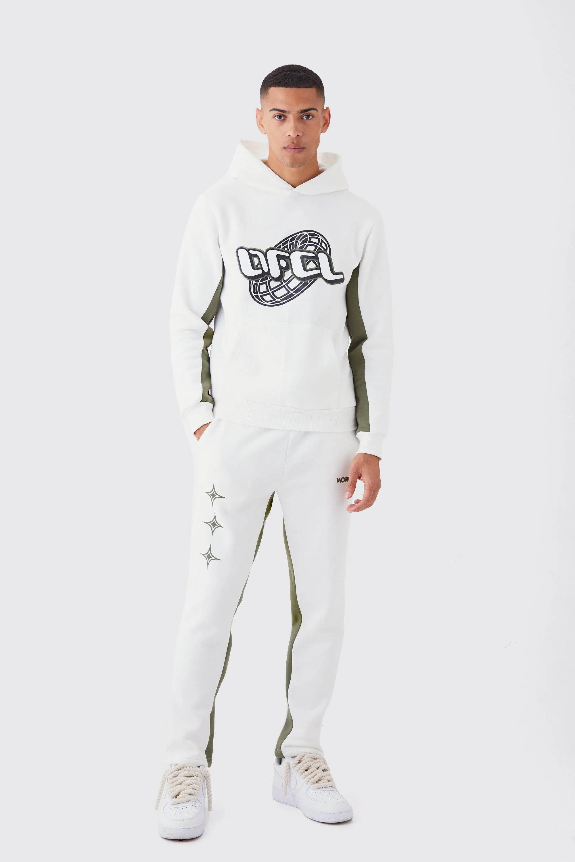 Slim Fit Ofcl Printed Contrast Gusset Tracksuit