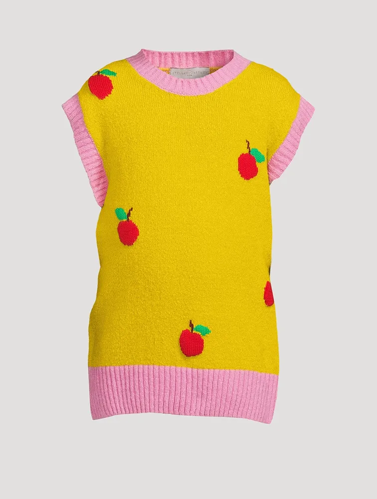 STELLA MCCARTNEY Apple Knit Intarsia Vest