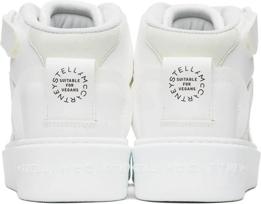 Stella McCartney White & Gray S-Wave 2 Sneakers