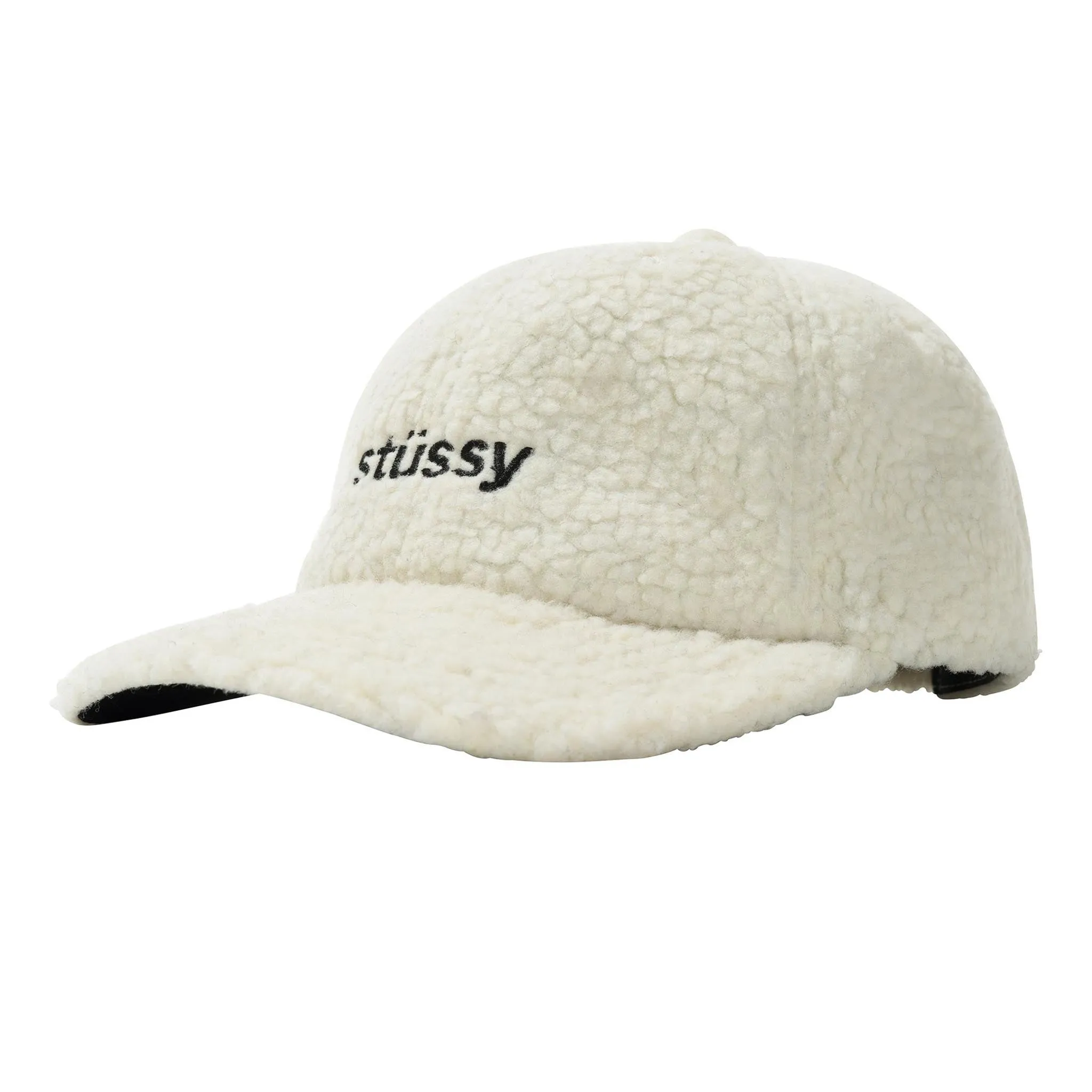 Stussy Sherpa Fleece Low Pro Cap Natural