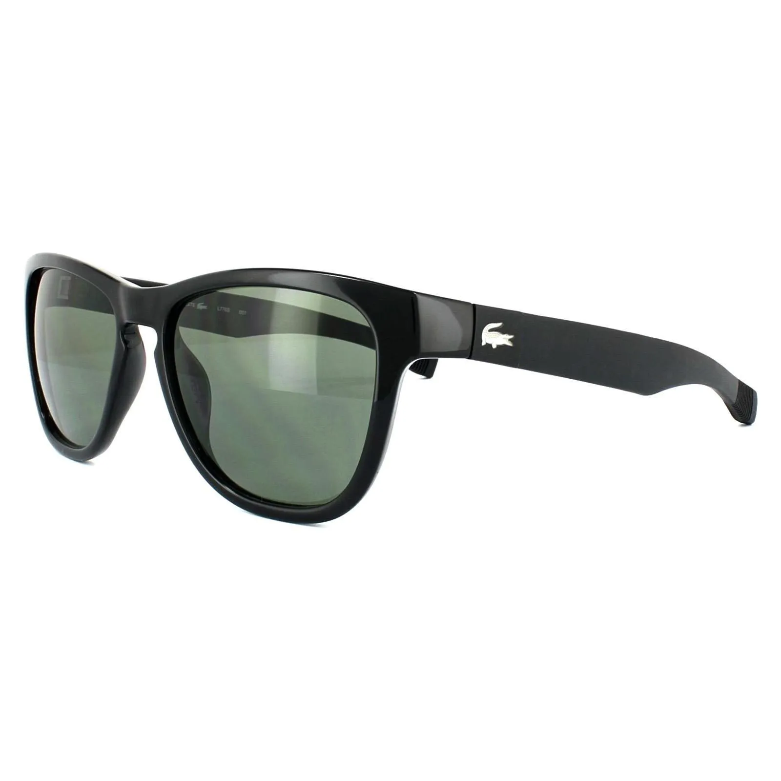 Sunglasses | Rectangle Unisex Black Green Sunglasses | Lacoste