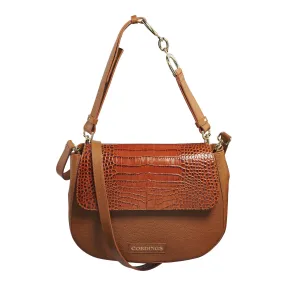 Tan Leather Saddle Bag