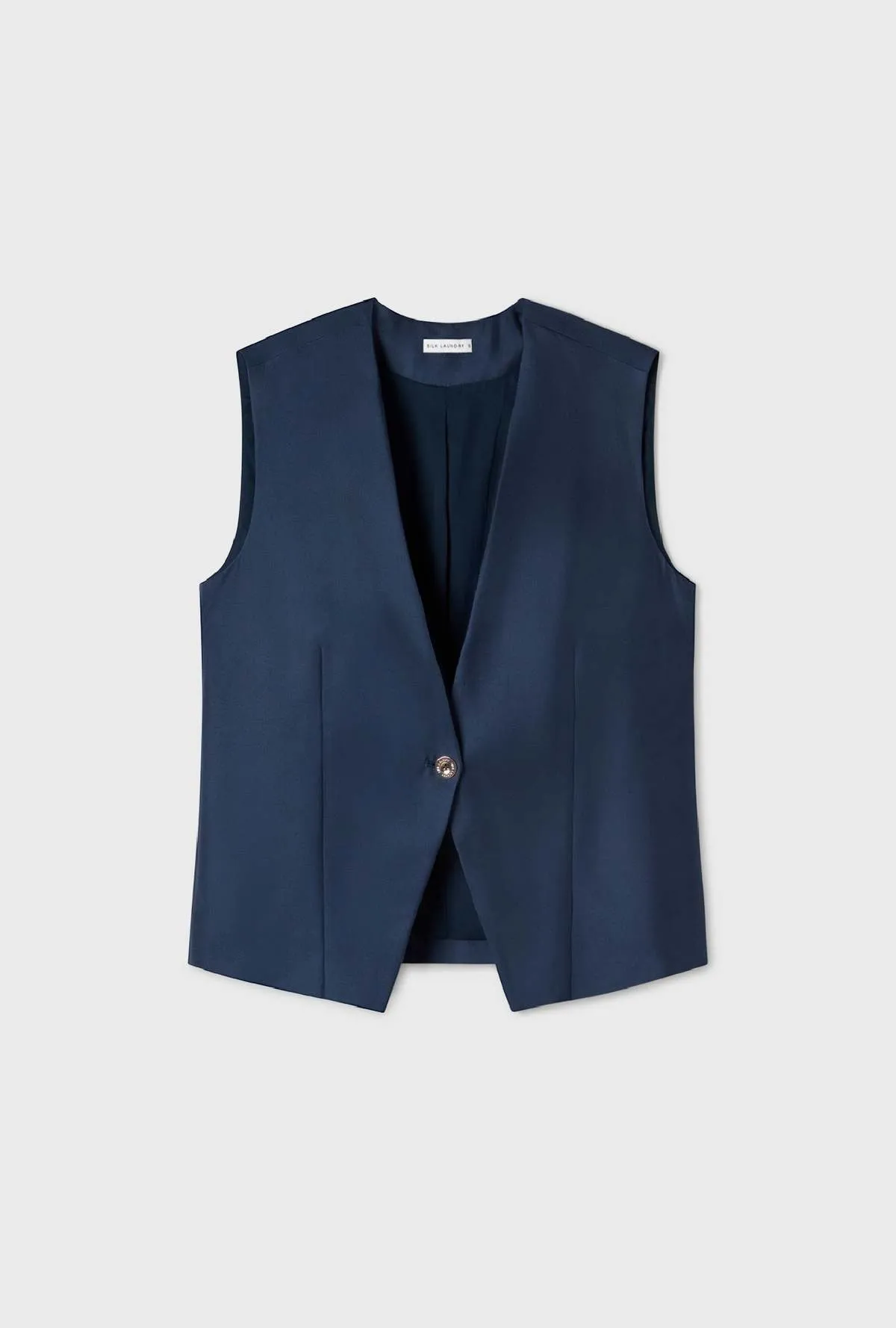 Twill Slouch Vest - Midnight