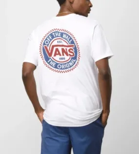 VANS ORIGINAL CHECKERBOARD COMPANY MENS T-SHIRT