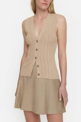 Viktoria & Woods Plaza Vest Tan