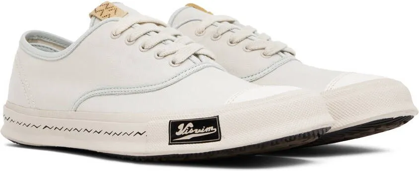 Visvim White Logan Deck Sneakers