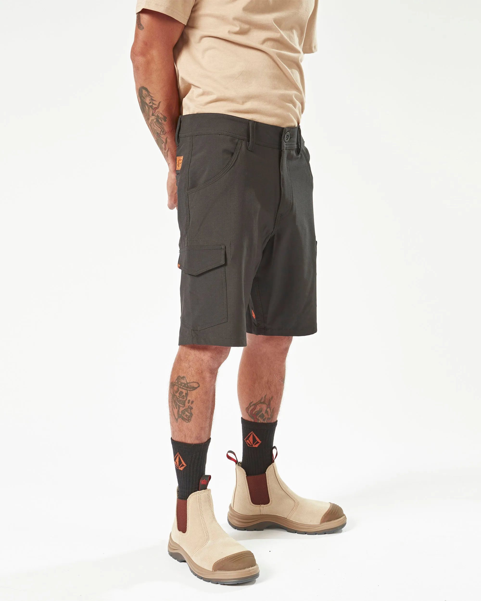 Volcom Workwear Slab Hybrid Shorts - Black