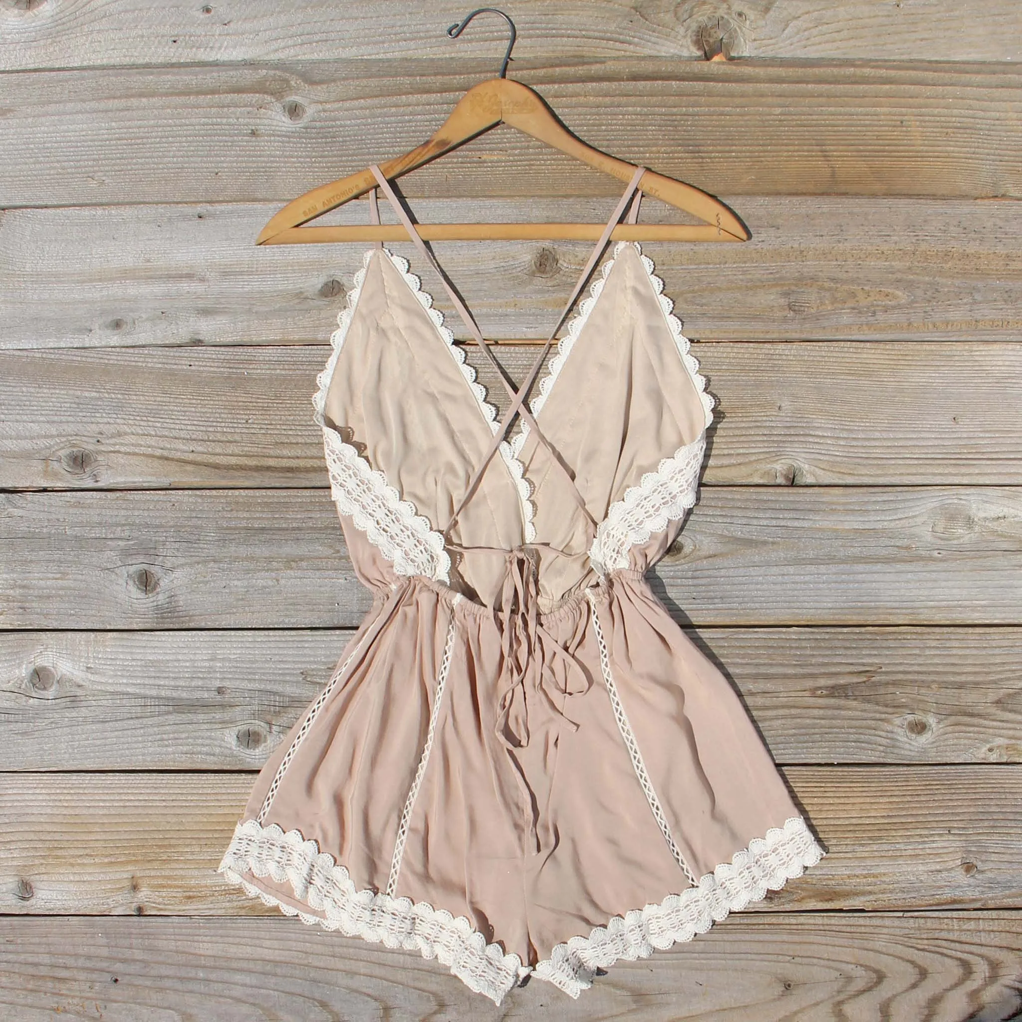 Whiskey & Rye Romper in Sand