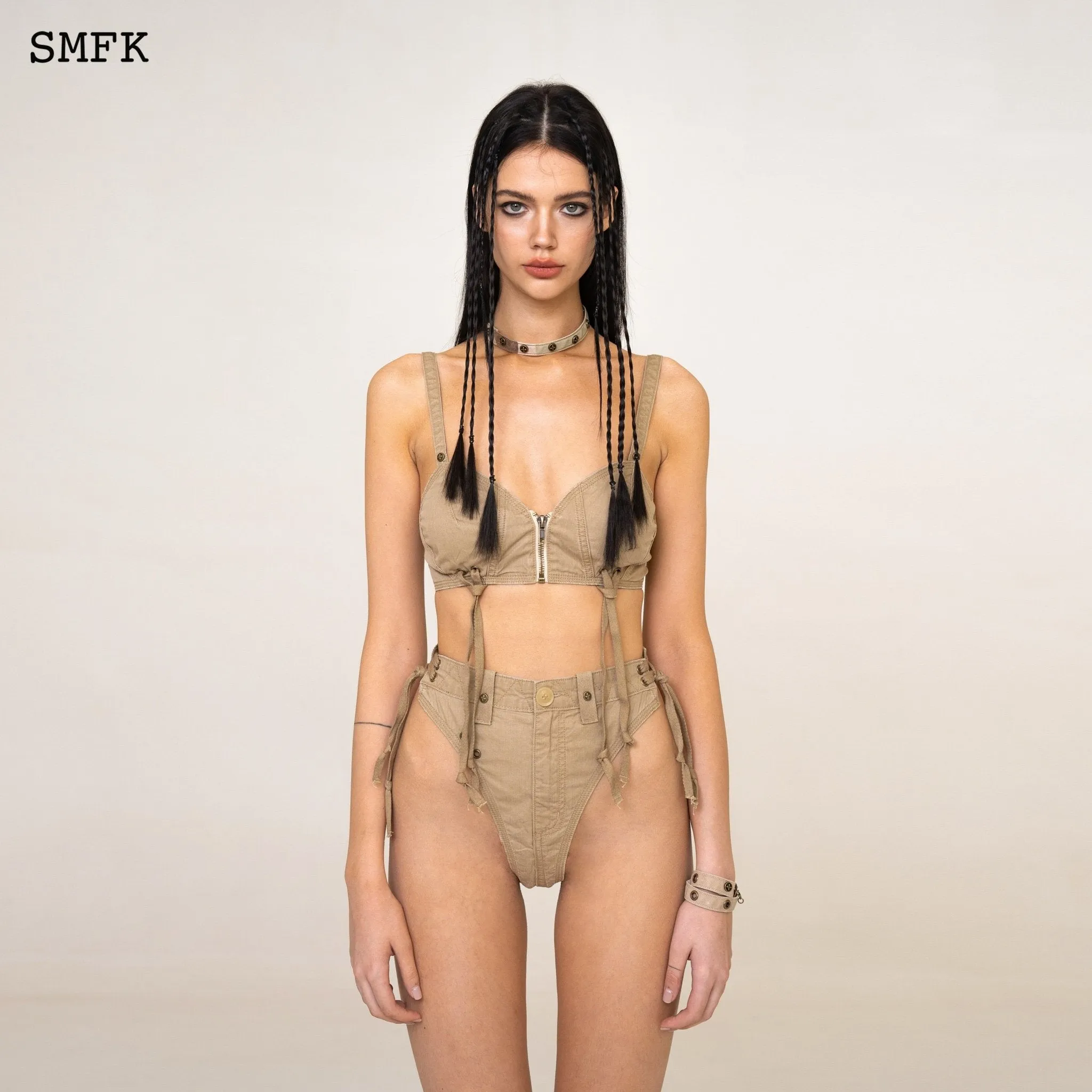 WildWorld Stray Workwear Style Bikini Wheat-