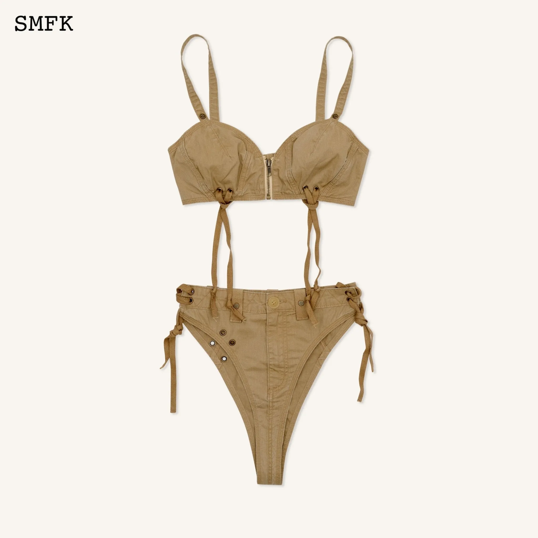 WildWorld Stray Workwear Style Bikini Wheat-