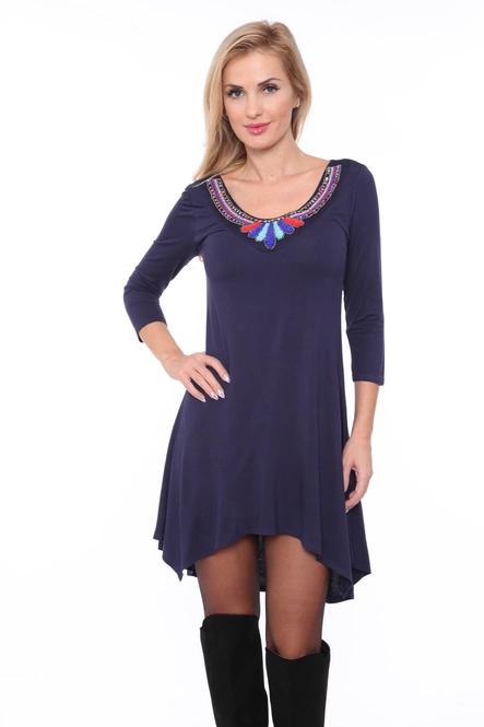 Women's Asymmetric Hemline Tunic Top