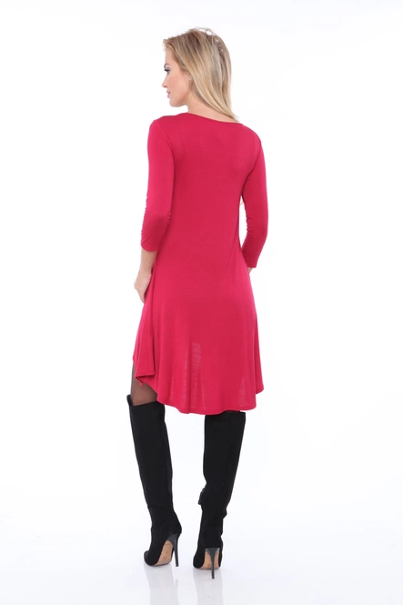 Women's Asymmetric Hemline Tunic Top