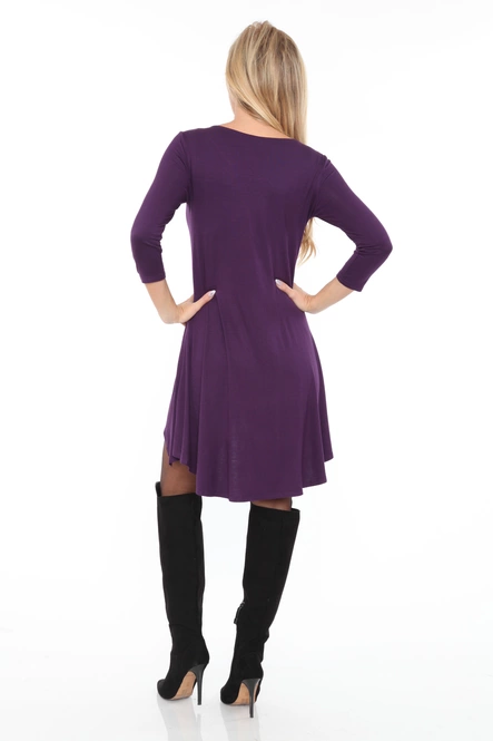 Women's Asymmetric Hemline Tunic Top