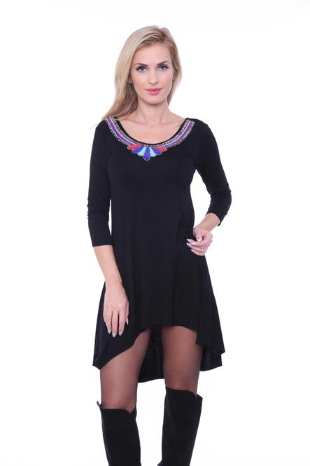 Women's Asymmetric Hemline Tunic Top