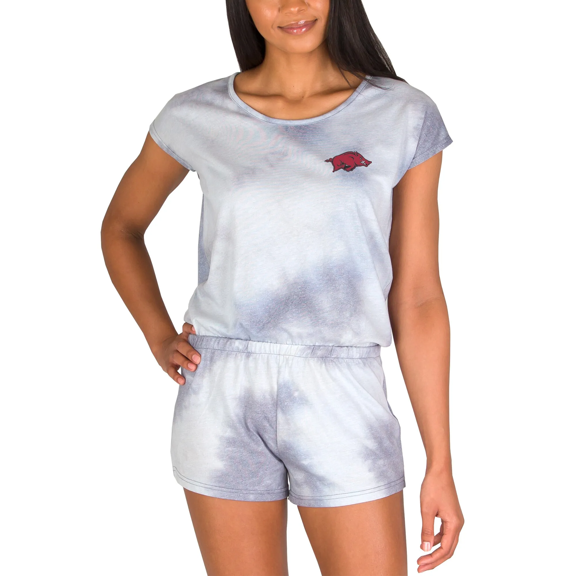 Women's Concepts Sport Gray Arkansas Razorbacks Marina Romper