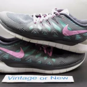 Women's Nike Free 5.0 Dark Grey Light Magnet Turquoise R...