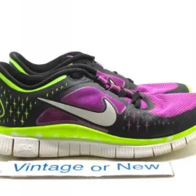 Women's Nike Free Run+ 3 Laser Purple Volt Black Running...