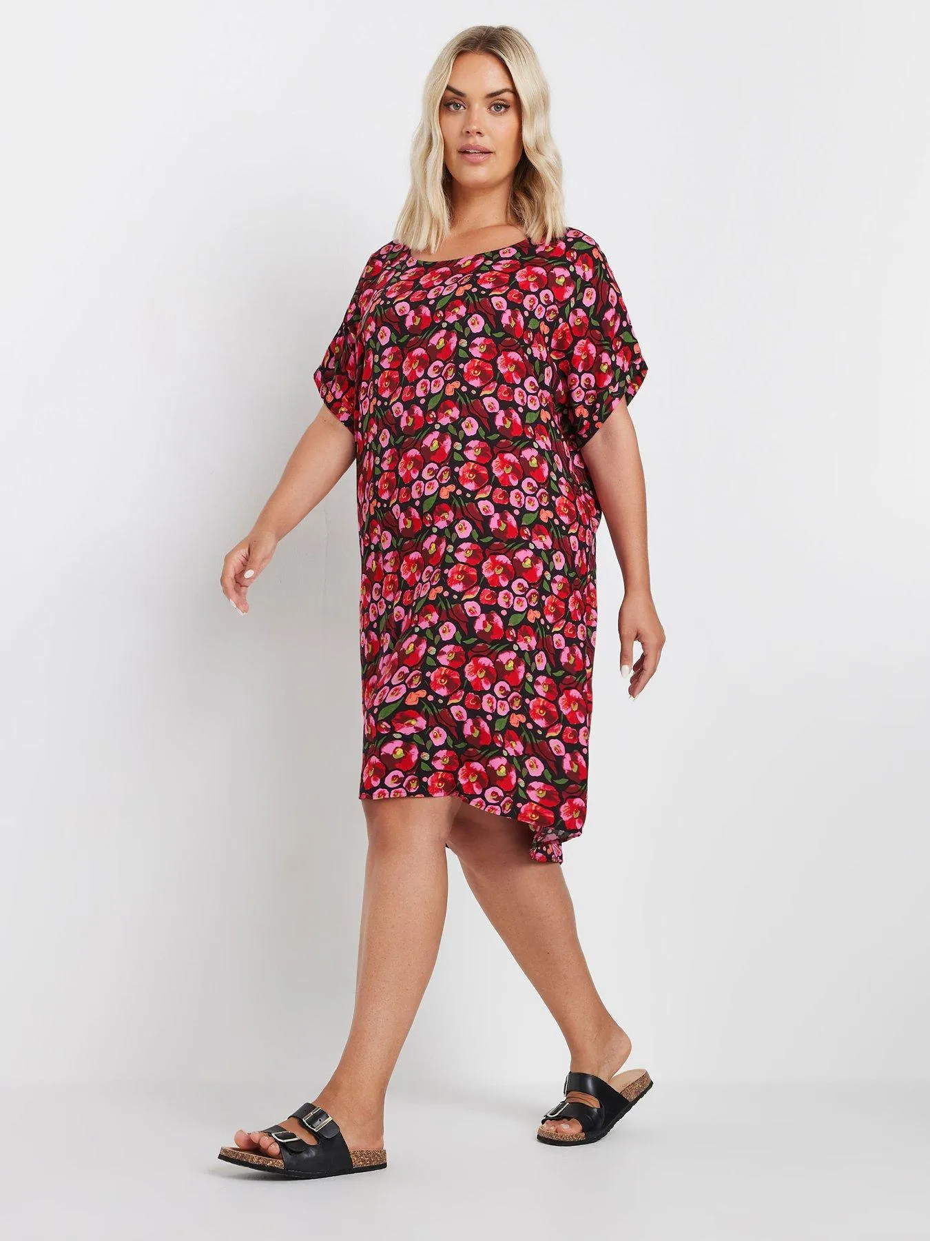 Yours Curve Easy Tunic Dress - Pink