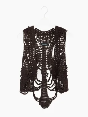 Zucca 00s Spiderweb Crochet Holster Vest